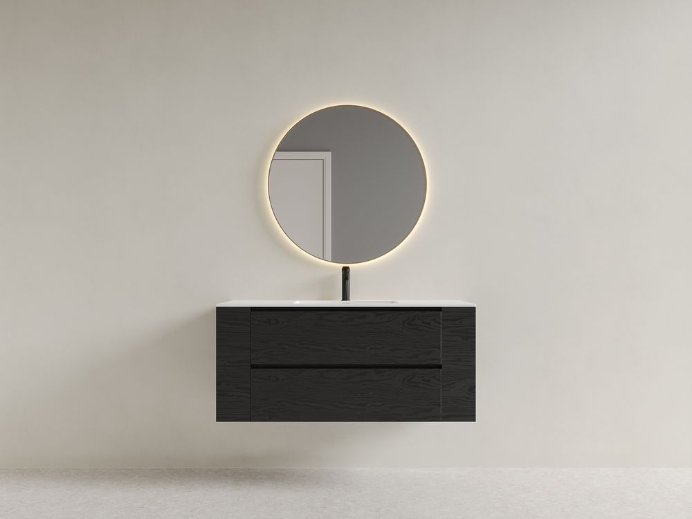 KT-9606 Solid Surface Integrated Basin