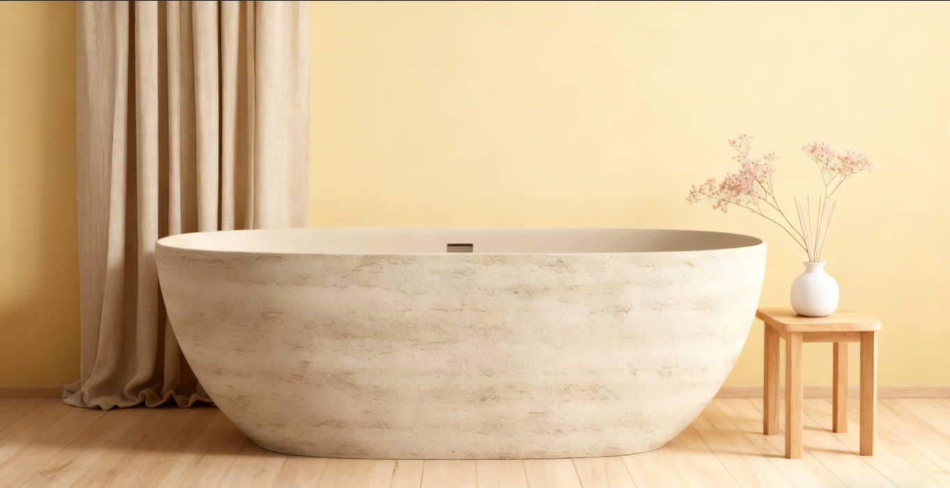 Smooth and Seamless: The One-Piece Solid Surface Bathtub