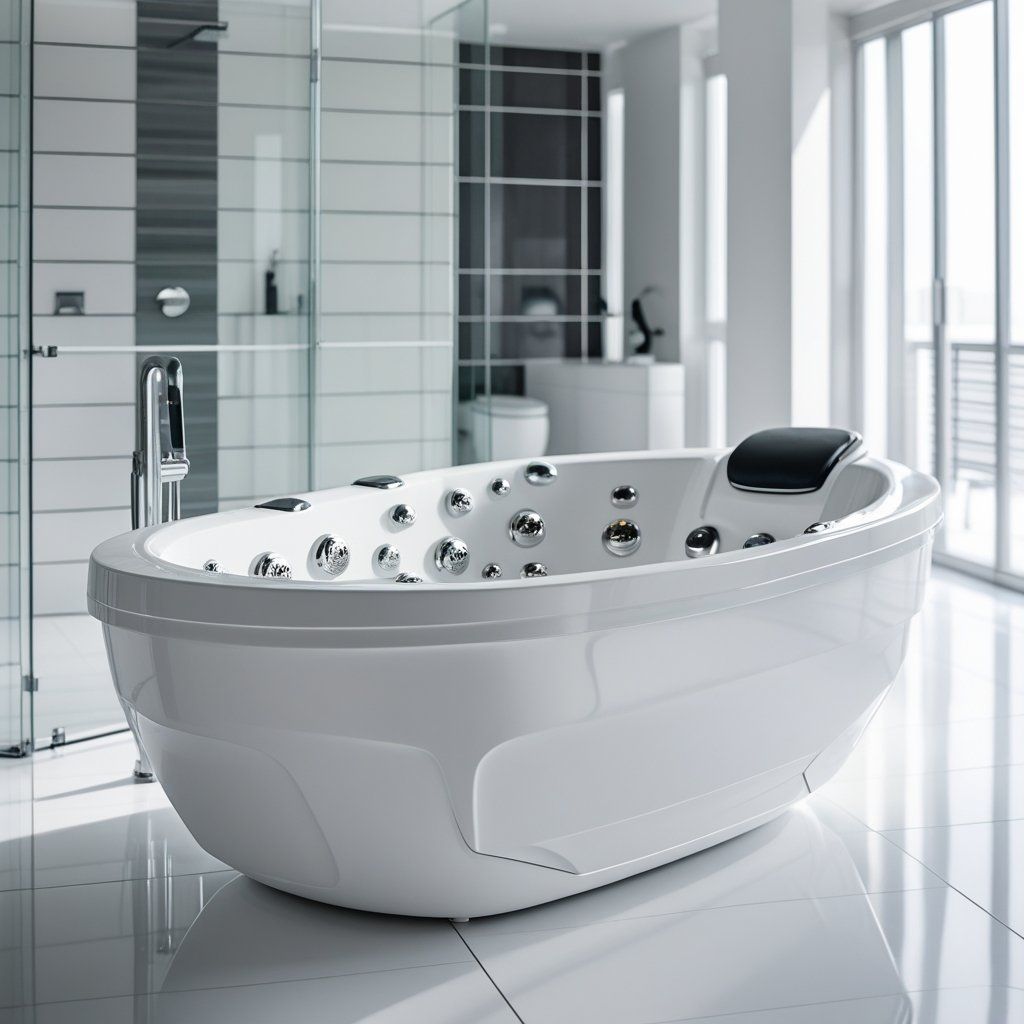 Safe and Skin-Friendly Acrylic Massage Bathtubs for the Whole Family