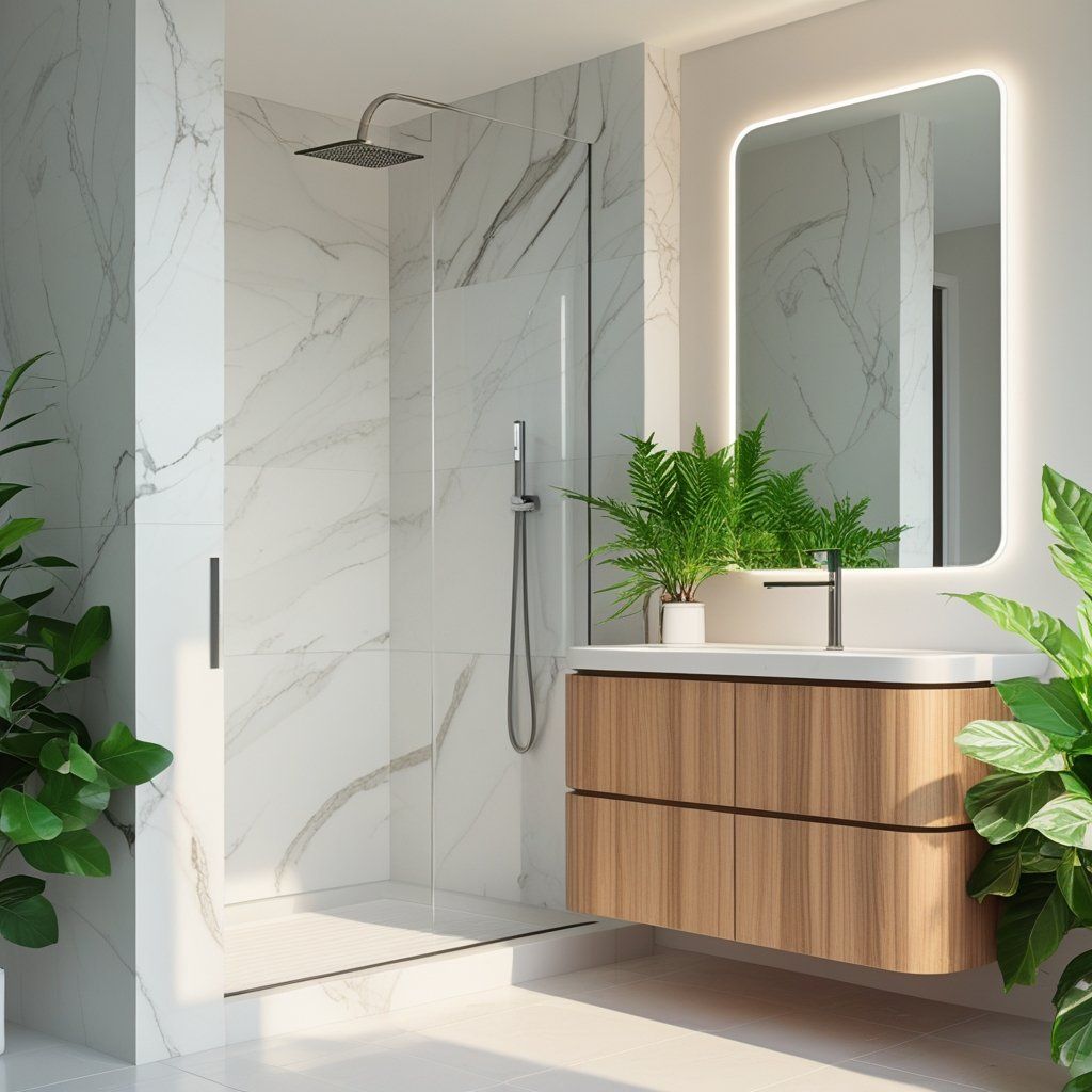 The Simple Beauty of Solid Surface Shower Wall Panels