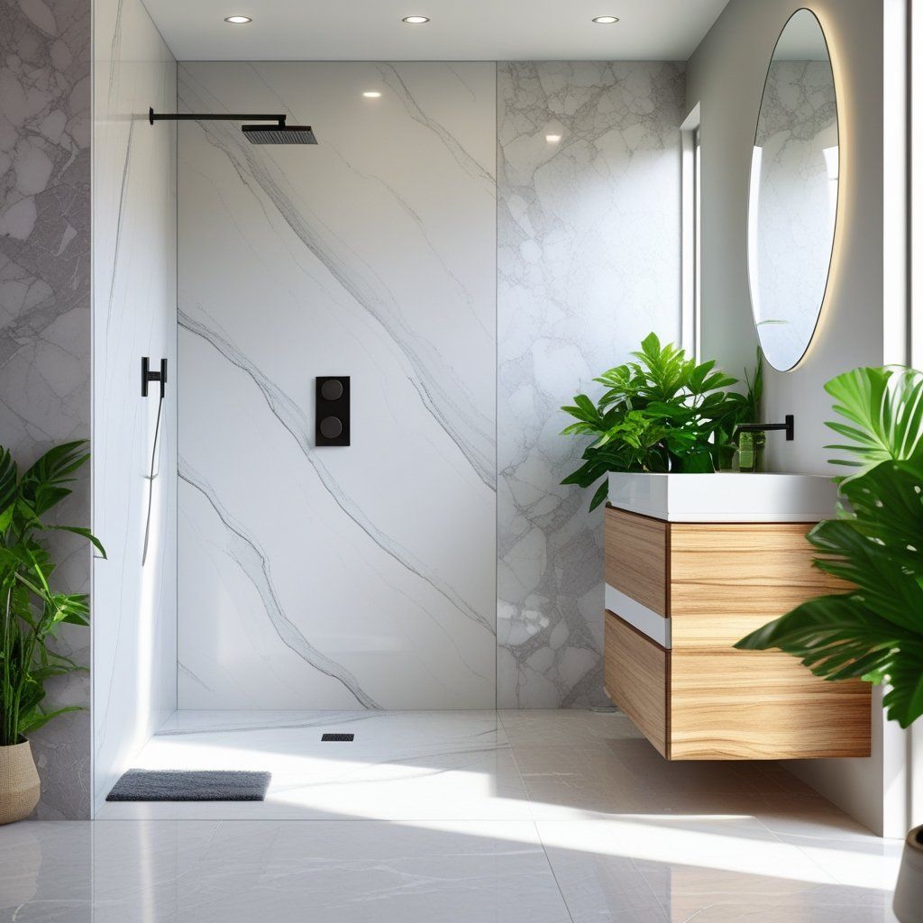 Why Choose Solid Surface Shower Wall Panels Over Tiles?