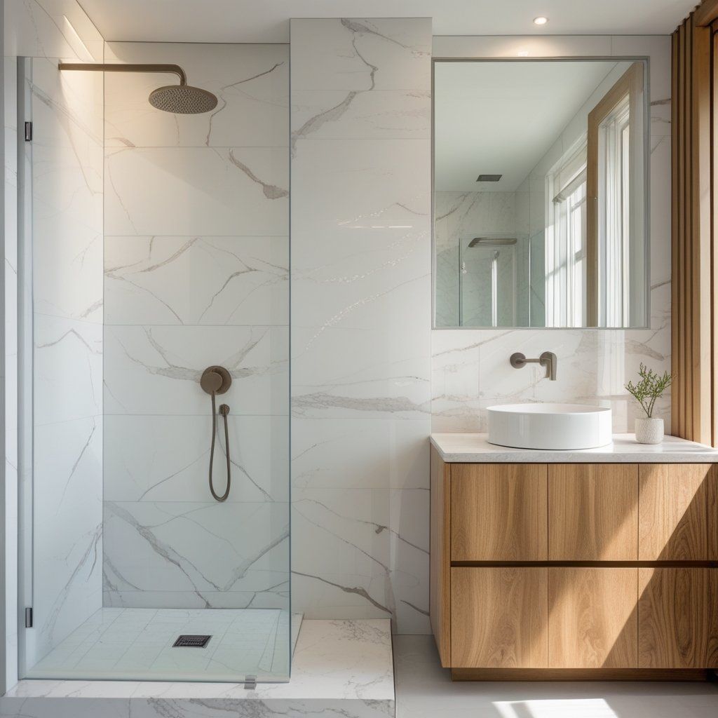 Solid Surface Shower Wall Panels: Stylish and Worry-Free