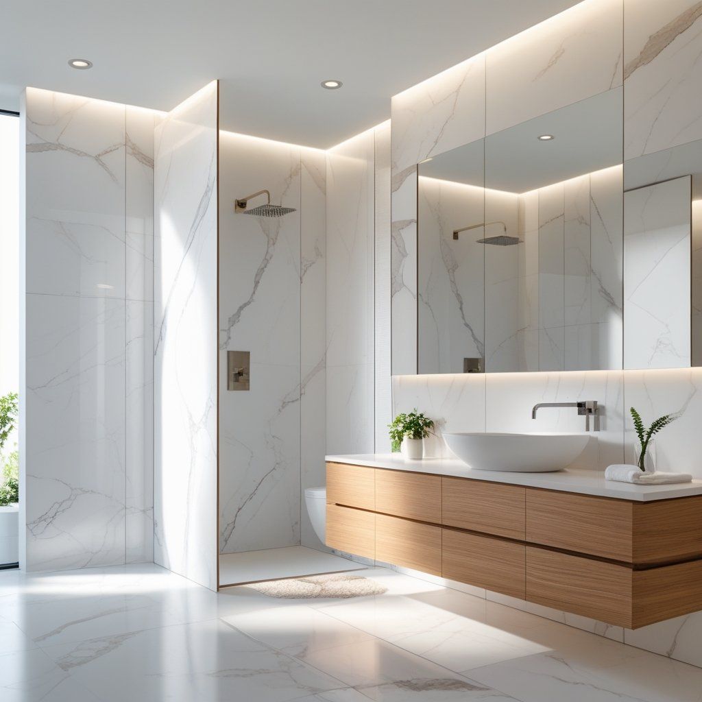Clean Less, Enjoy More: Solid Surface Shower Wall Panels