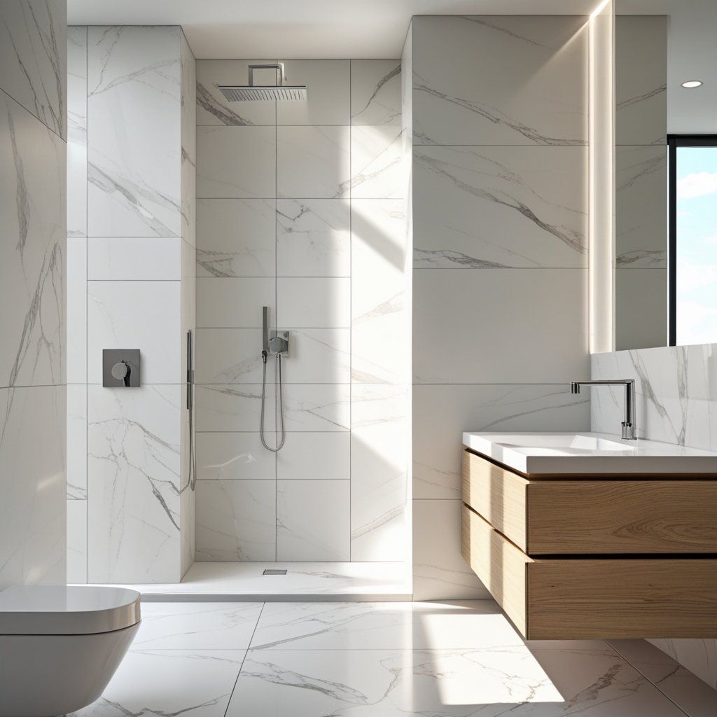 The Secret Behind Hotel-Style Bathrooms: Solid Surface Shower Walls
