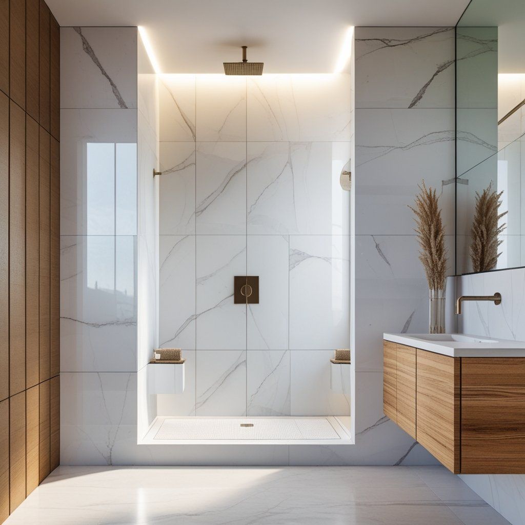 Eco-Friendly Solid Surface Shower Wall Panels