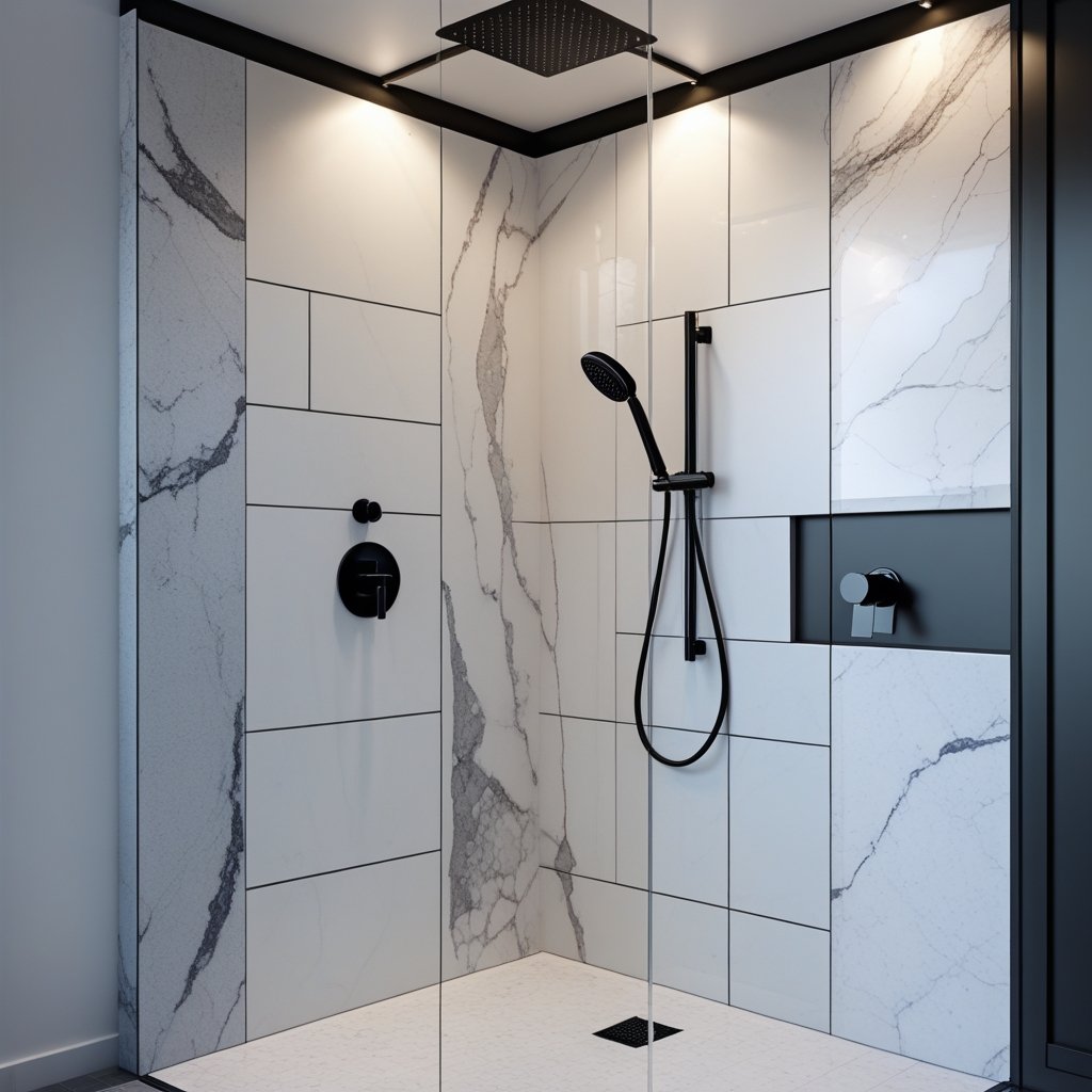Solid Surface Shower Wall Panels | Durable, Seamless &amp; Stylish Bathroom ...