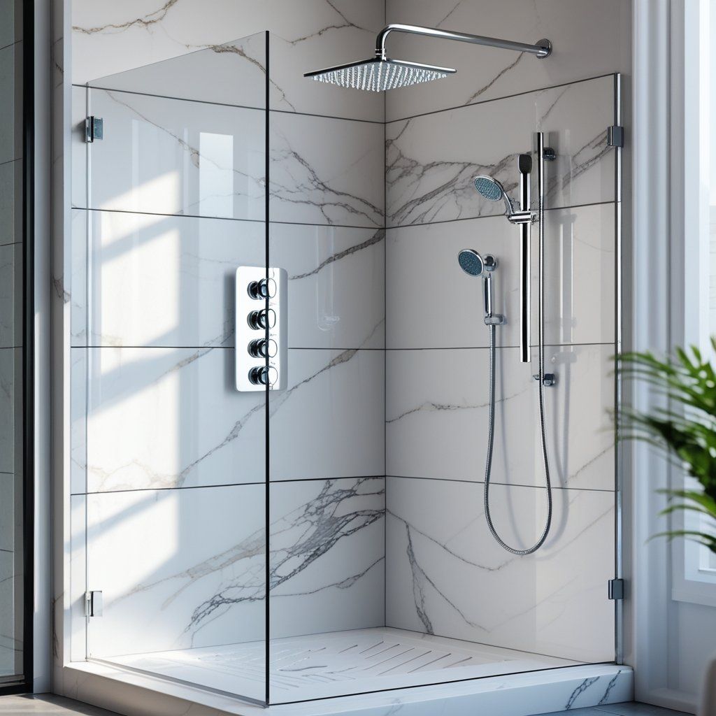 Say Goodbye to Stains with Solid Surface Shower Wall Panels