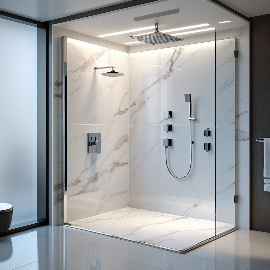 Solid Surface Shower Wall Panels: Simple to Install and Maintain