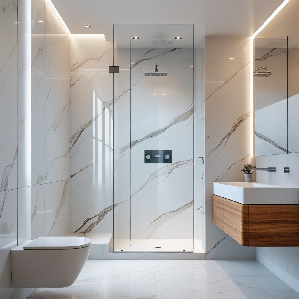 Long-Lasting Solid Surface Shower Walls