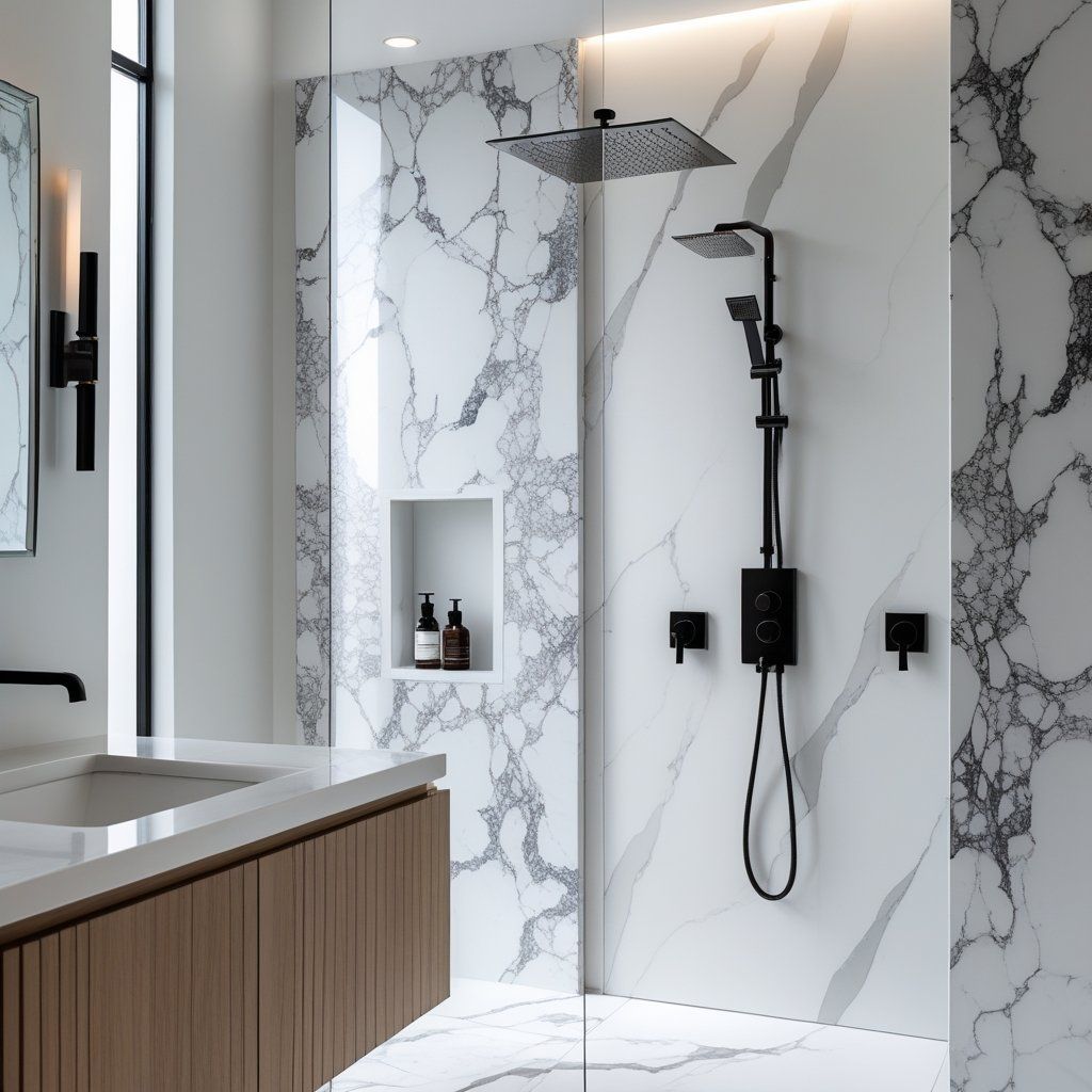 Comfortable and Safe: Solid Surface Shower Walls