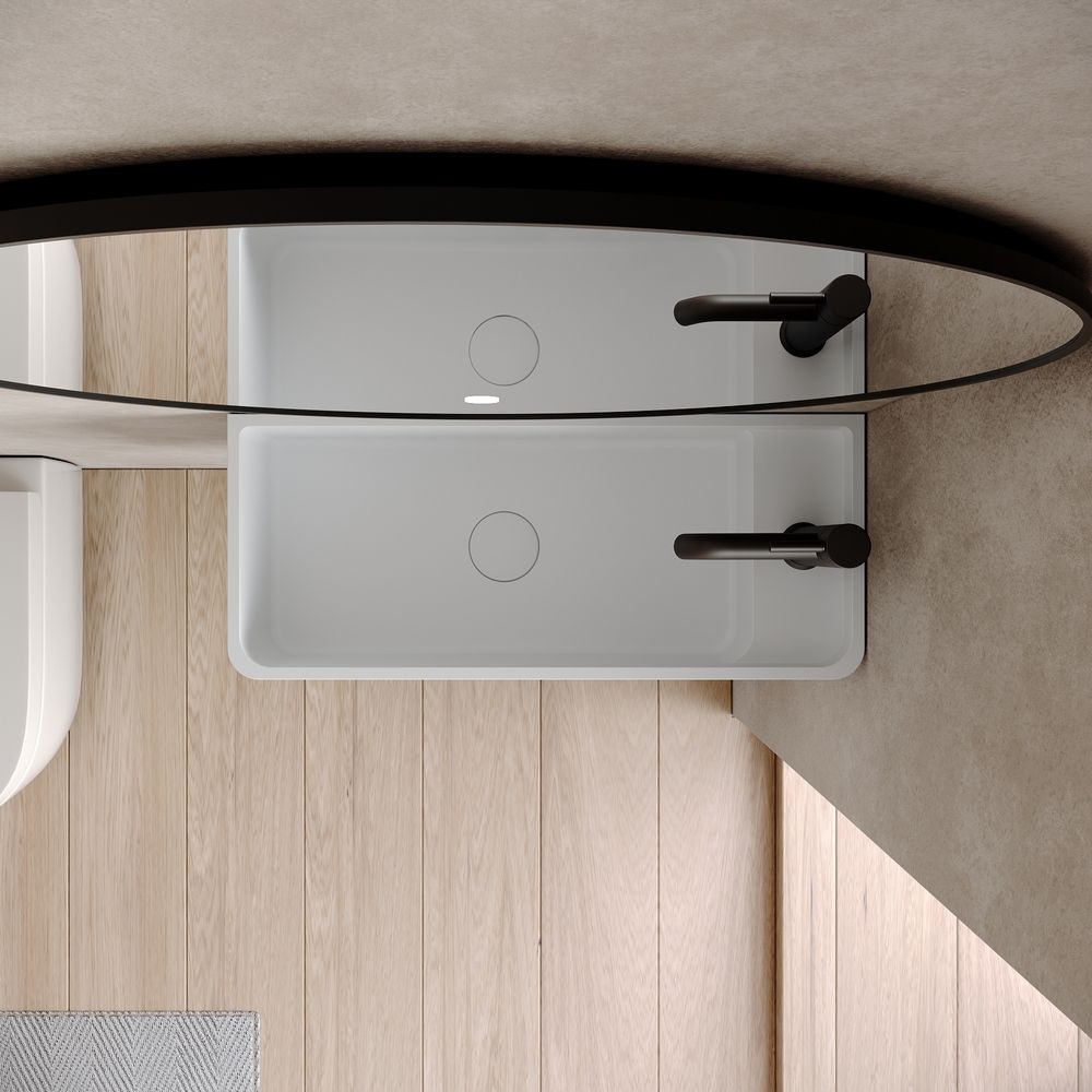 KT-6501 Solid Surface Wall-Mounted Basin