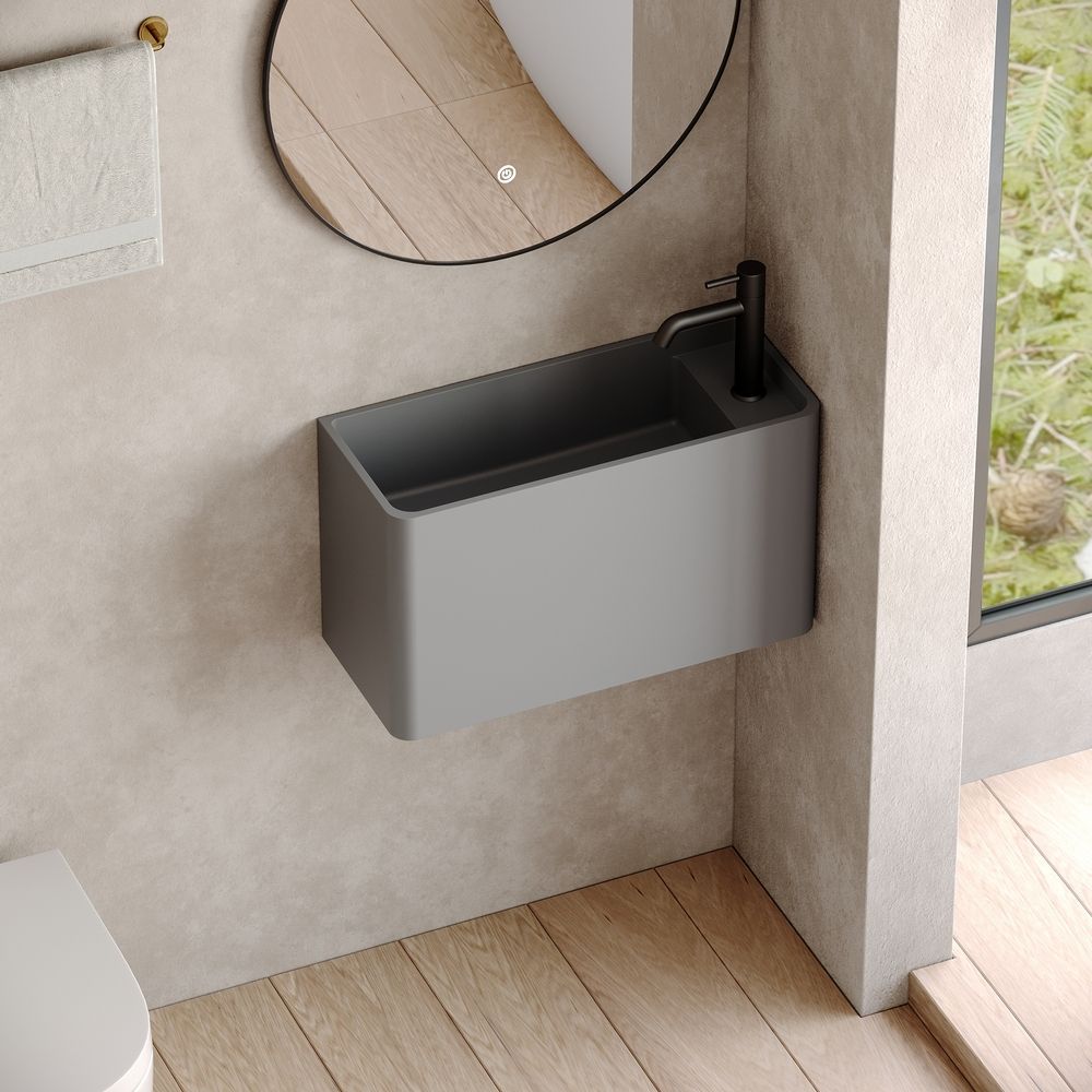 KT-6501 Solid Surface Wall-Mounted Basin