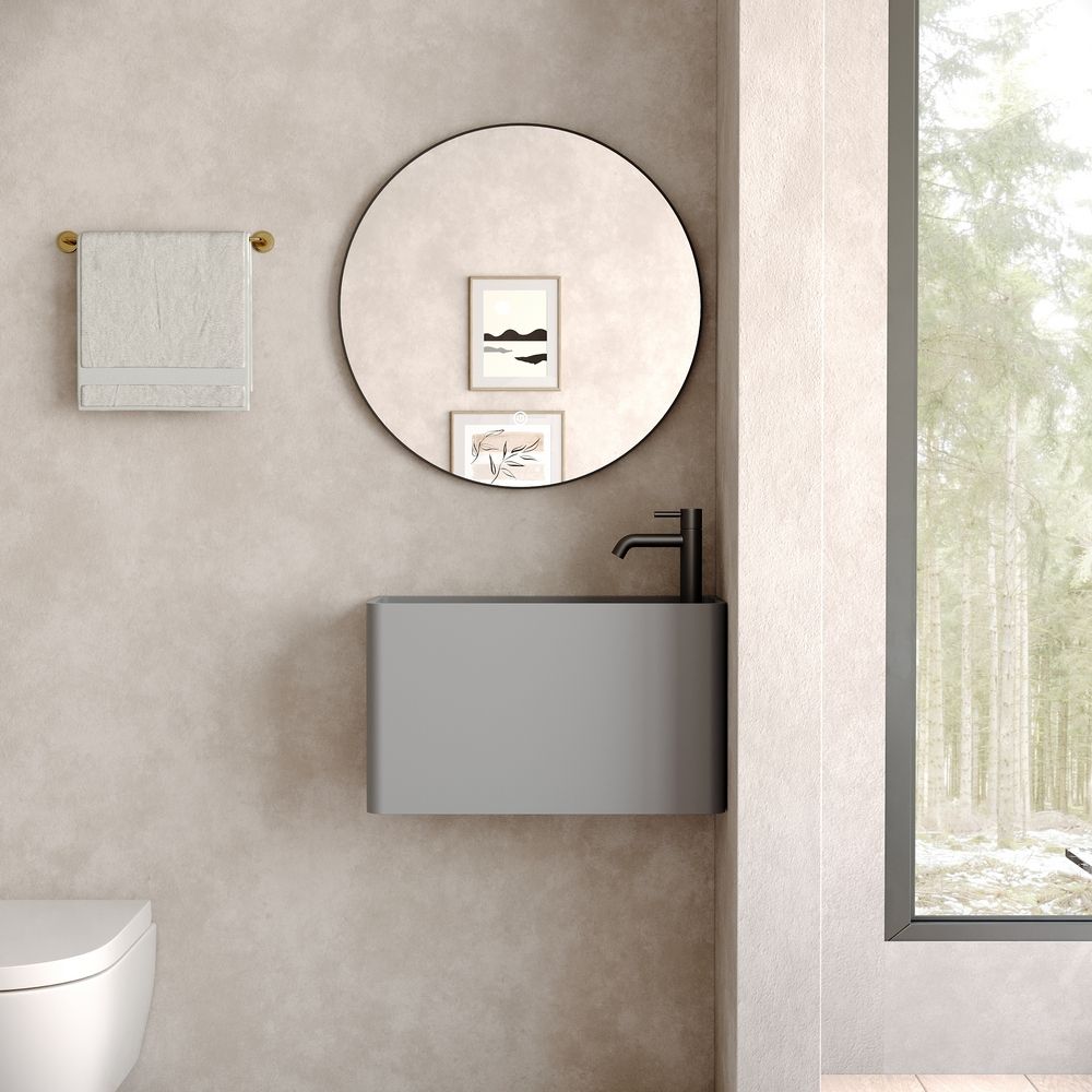 KT-6501 Solid Surface Wall-Mounted Basin