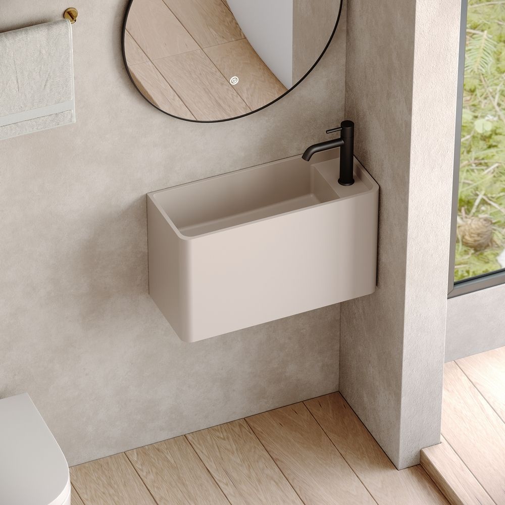 KT-6501 Solid Surface Wall-Mounted Basin