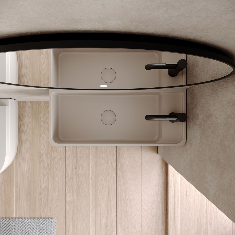 KT-6501 Solid Surface Wall-Mounted Basin