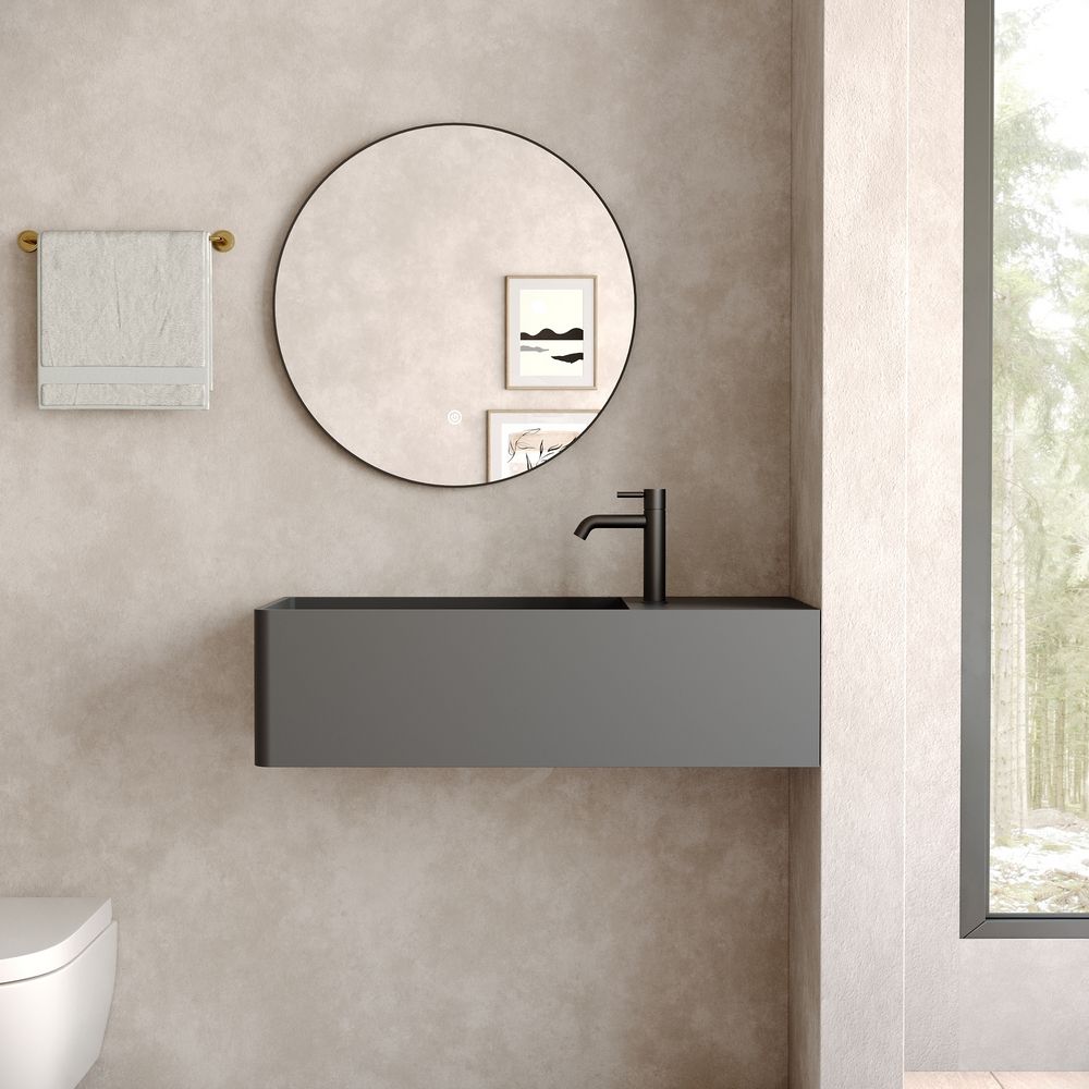 KT-6502 Multicolor Solid Surface Wall-Mounted Basin