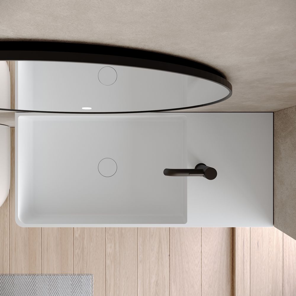 KT-6502 Multicolor Solid Surface Wall-Mounted Basin