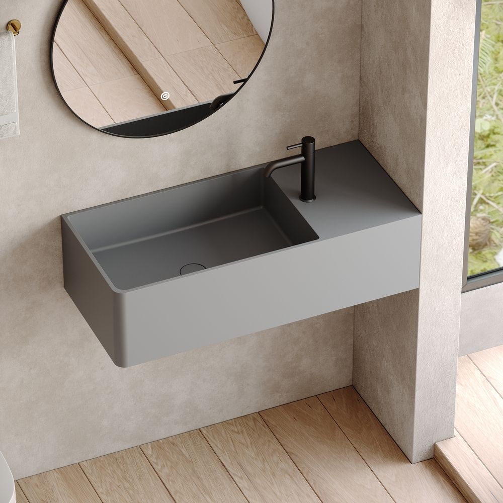 KT-6502 Multicolor Solid Surface Wall-Mounted Basin