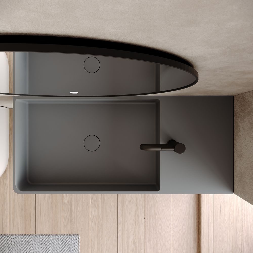 KT-6502 Multicolor Solid Surface Wall-Mounted Basin