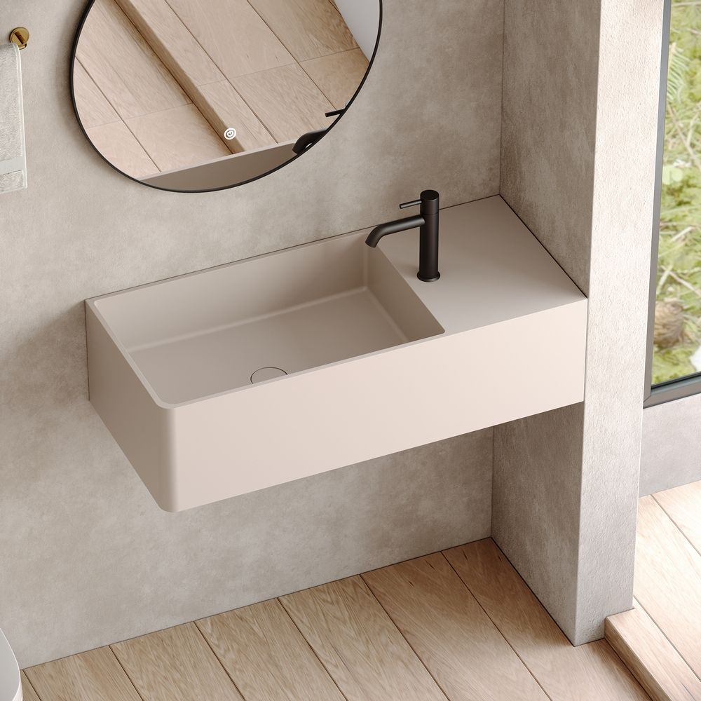 KT-6502 Multicolor Solid Surface Wall-Mounted Basin