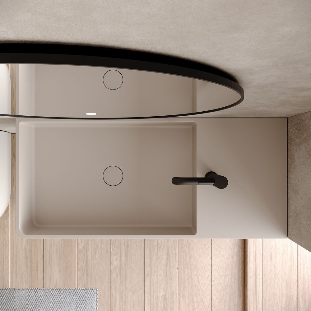 KT-6502 Multicolor Solid Surface Wall-Mounted Basin