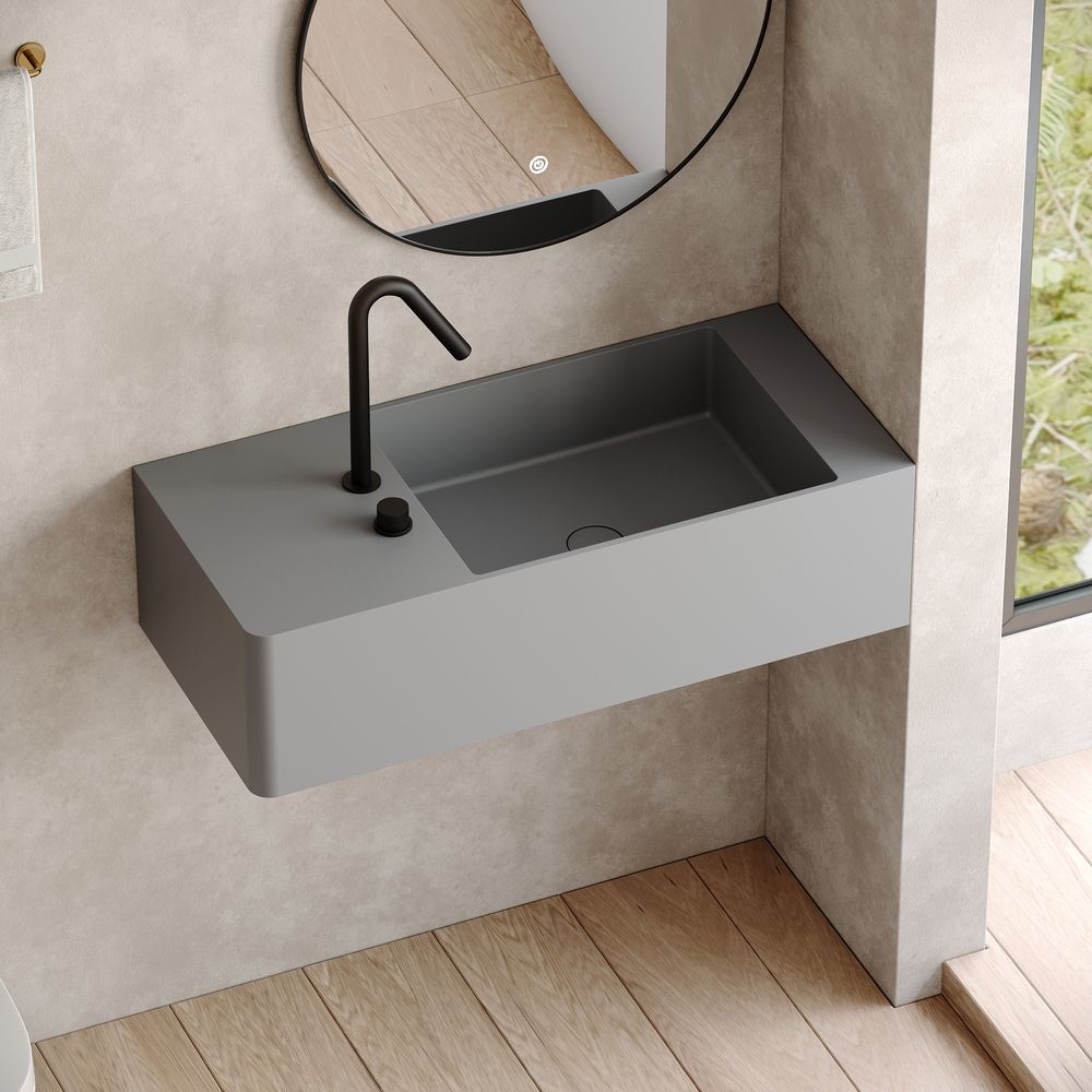 KT-6503 Solid Surface Wall-Mounted Basin