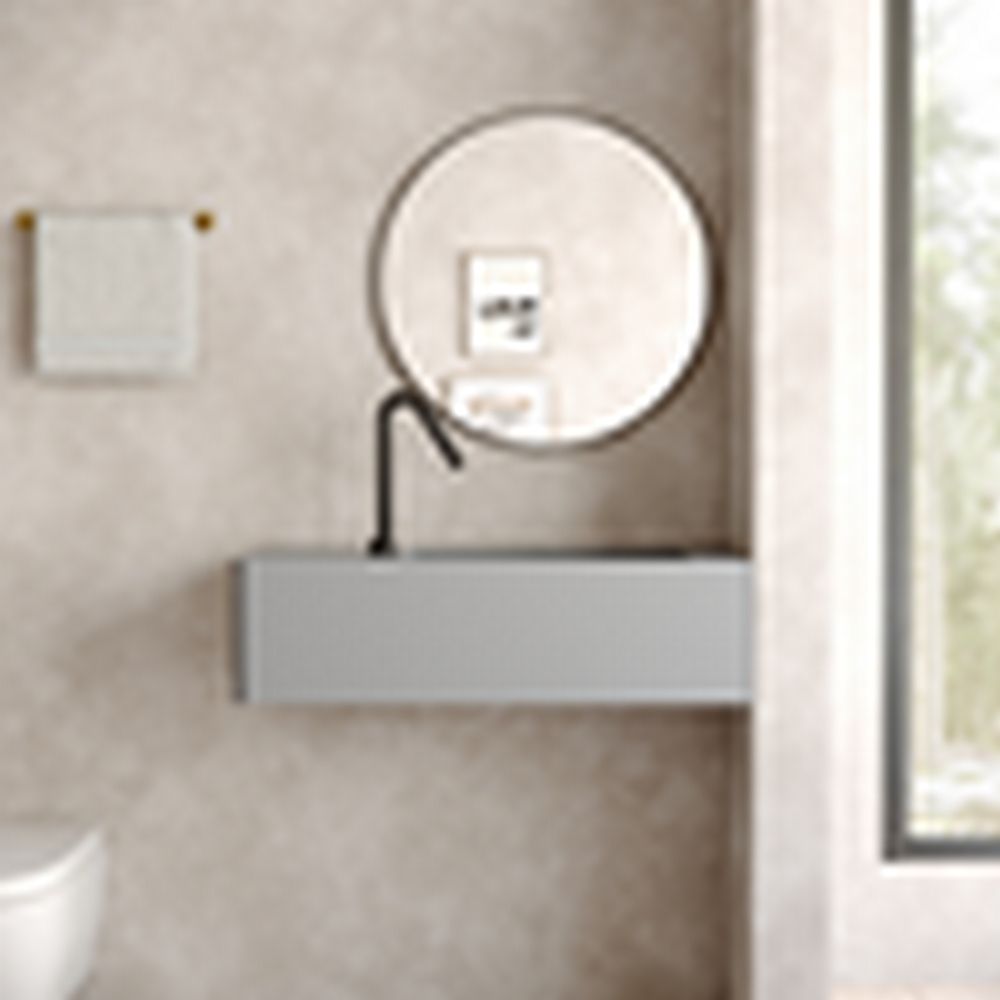 KT-6503 Solid Surface Wall-Mounted Basin