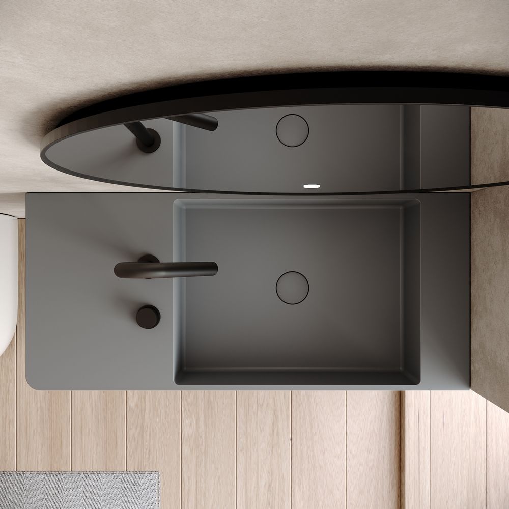 KT-6503 Solid Surface Wall-Mounted Basin