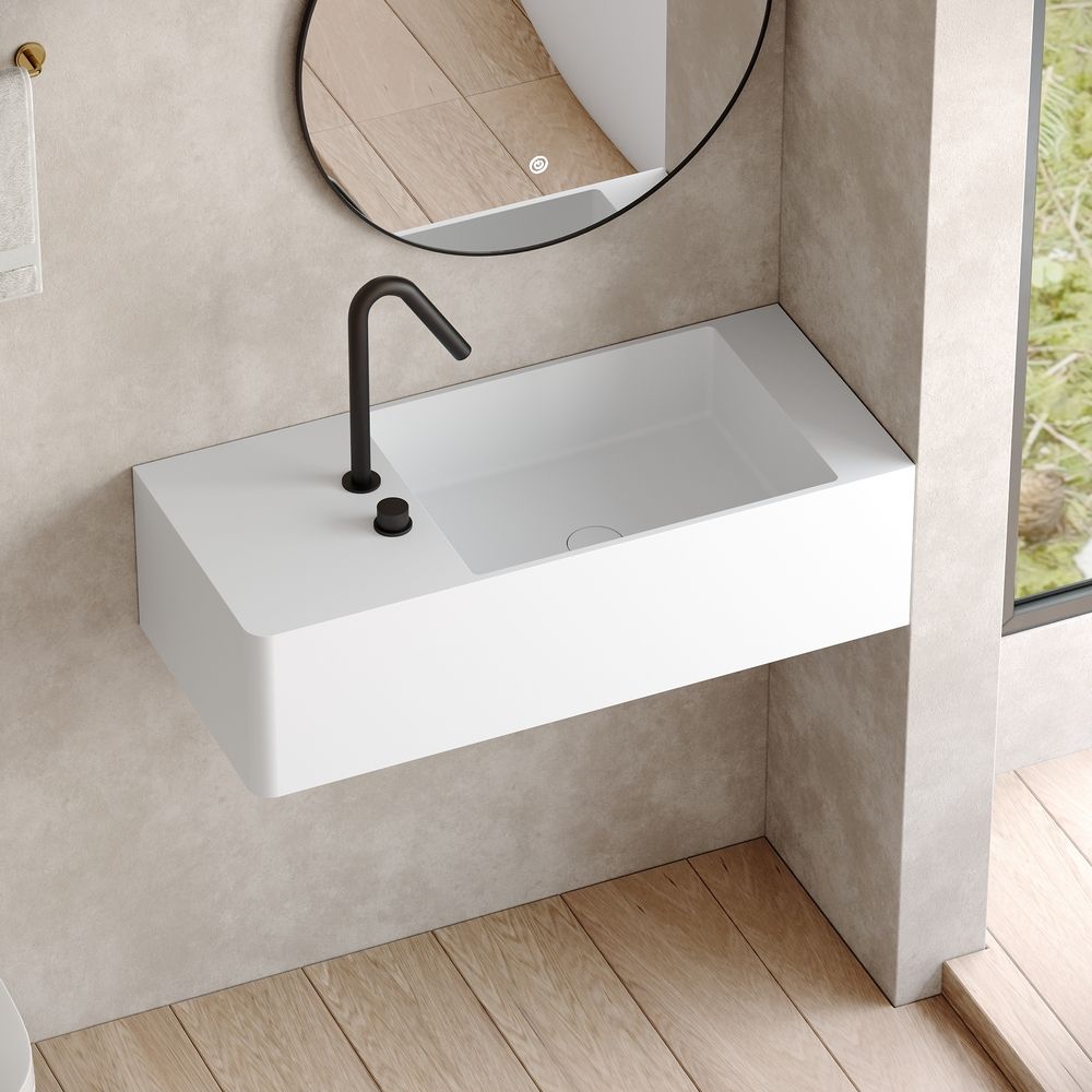 KT-6503 Solid Surface Wall-Mounted Basin