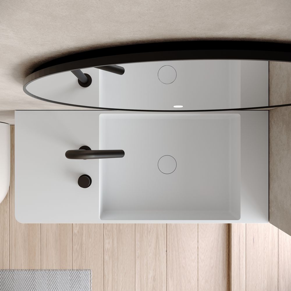 KT-6503 Solid Surface Wall-Mounted Basin