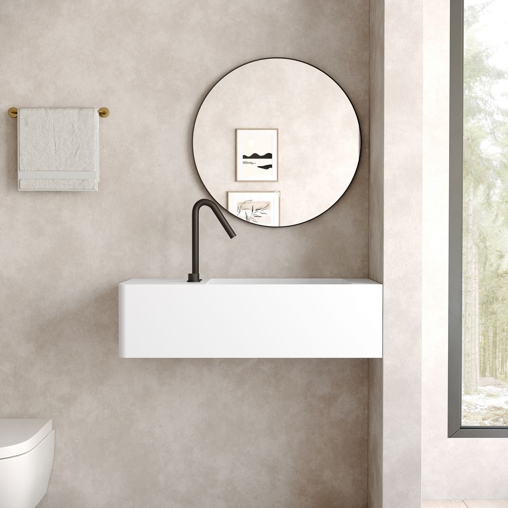 KT-6503 Solid Surface Wall-Mounted Basin