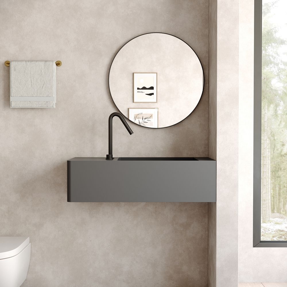 KT-6503 Solid Surface Wall-Mounted Basin