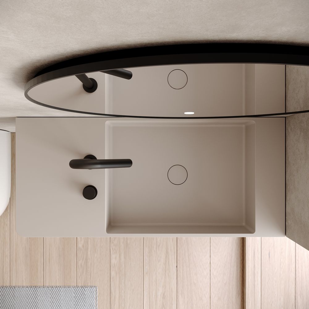 KT-6503 Solid Surface Wall-Mounted Basin