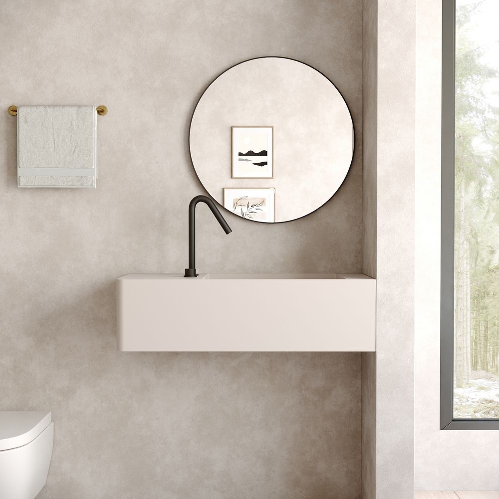KT-6503 Solid Surface Wall-Mounted Basin