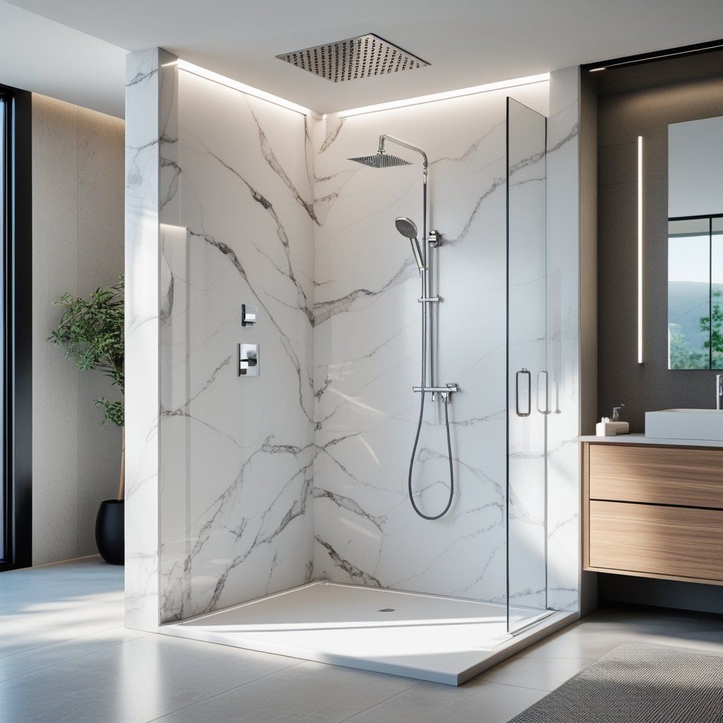 Waterproof and Worry-Free: Solid Surface Shower Walls