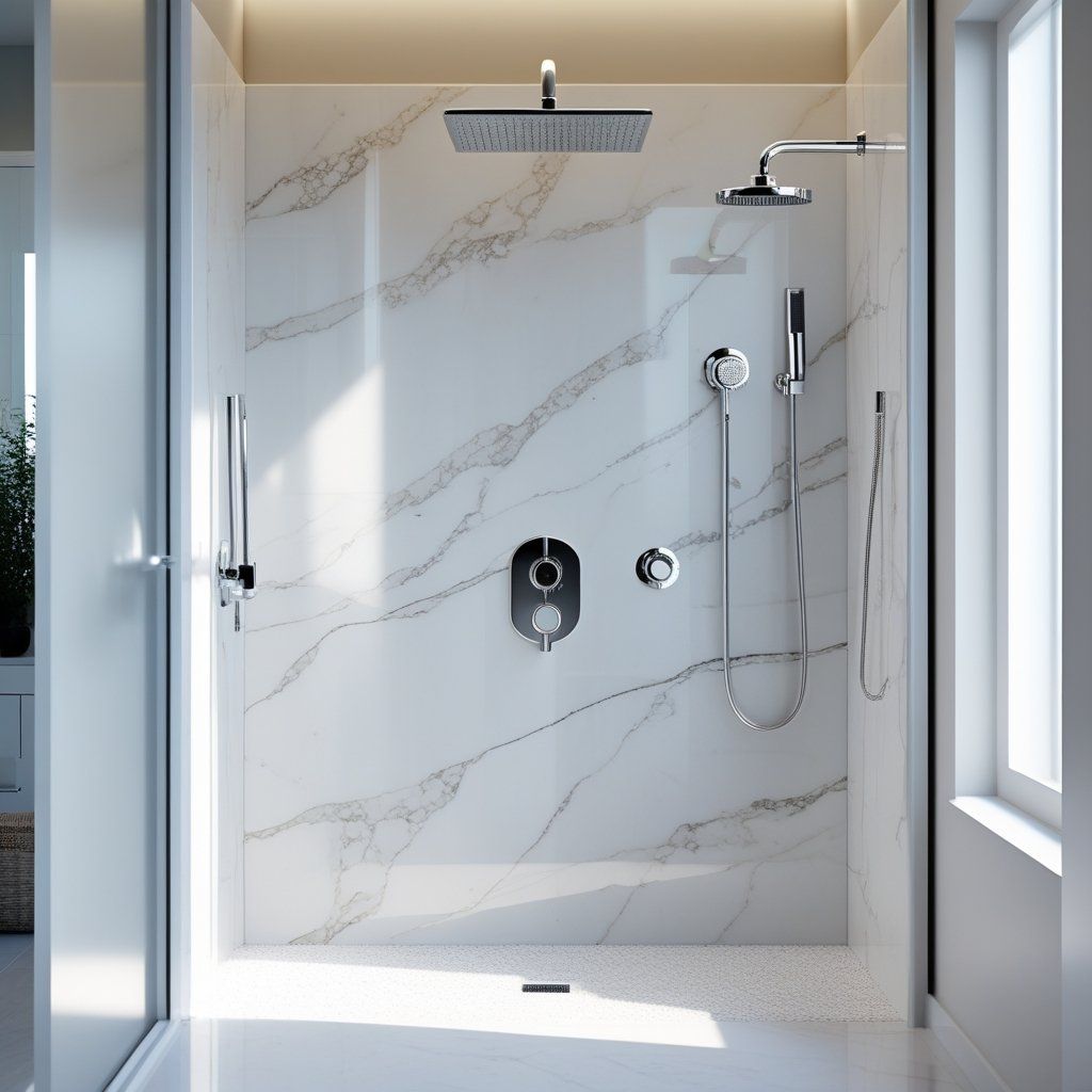 Long-Lasting Solid Surface Shower Wall Panels for a Worry-Free Bathroom