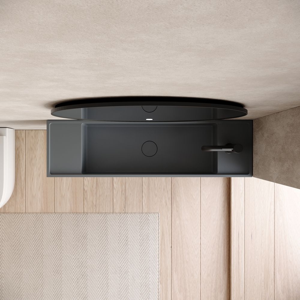 KT-6506 Modern Minimalist Solid Surface Wall-Mounted Basin