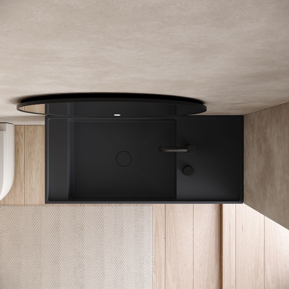 KT-6507 Minimalist Solid Surface Wall-Mounted Wash Basin