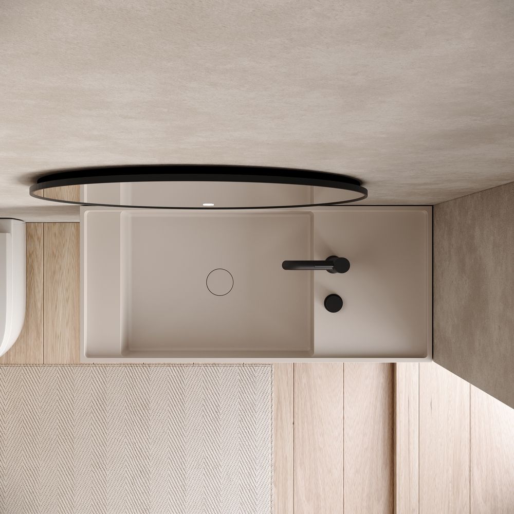 KT-6507 Minimalist Solid Surface Wall-Mounted Wash Basin