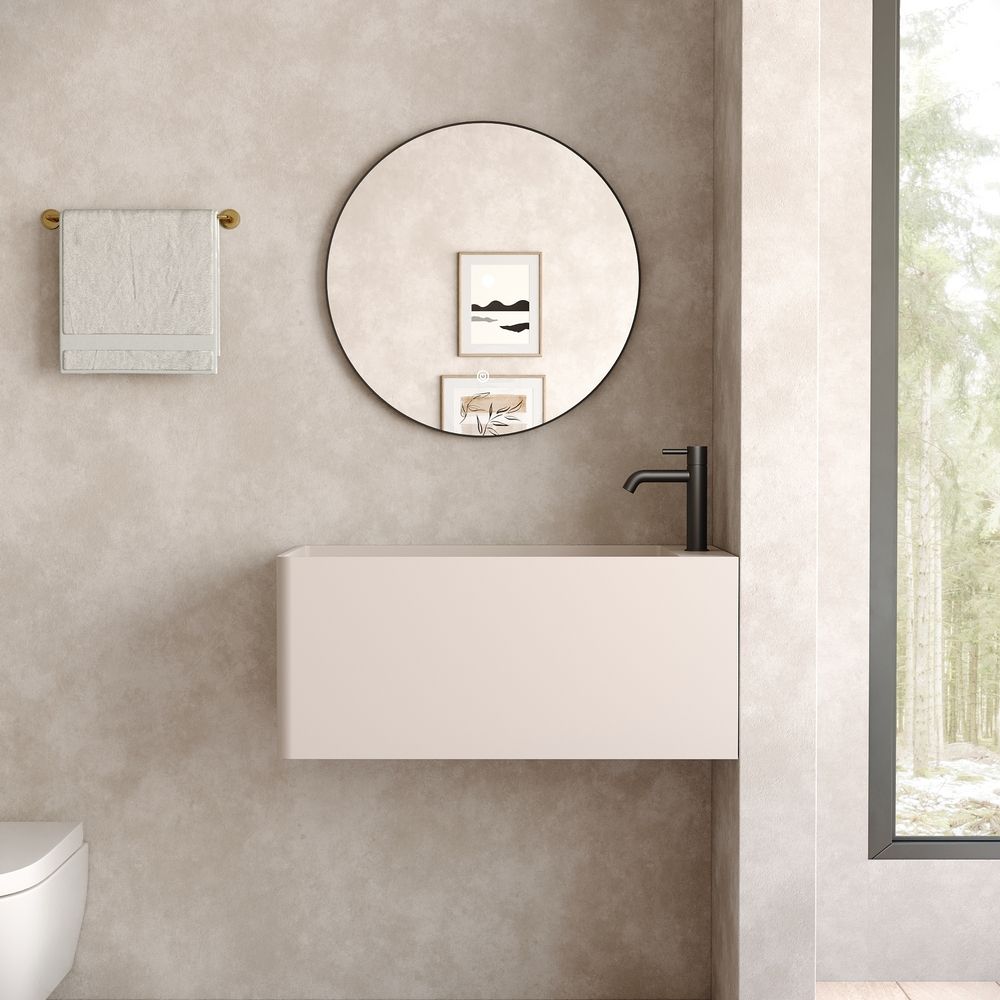 KT-6508 Solid Surface Wall-Mounted Wash Basin
