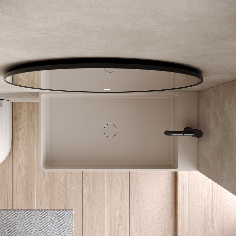 KT-6508 Solid Surface Wall-Mounted Wash Basin