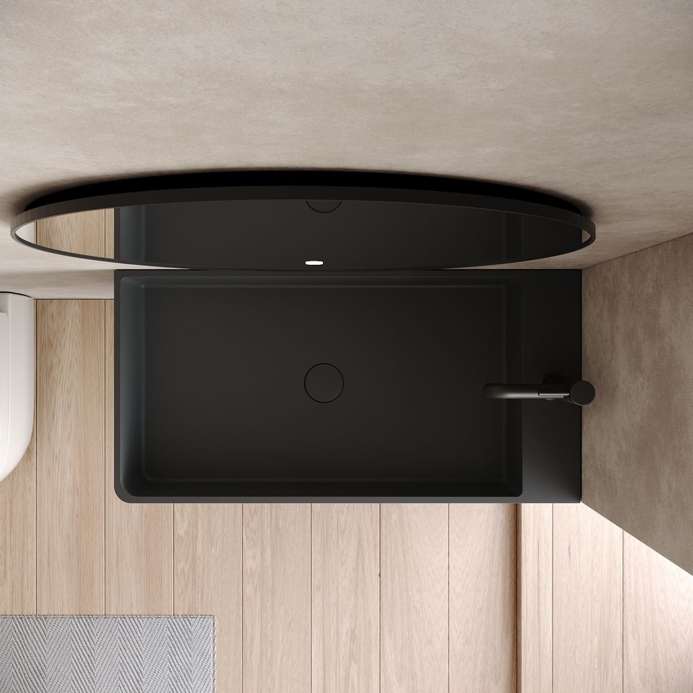 KT-6508 Solid Surface Wall-Mounted Wash Basin