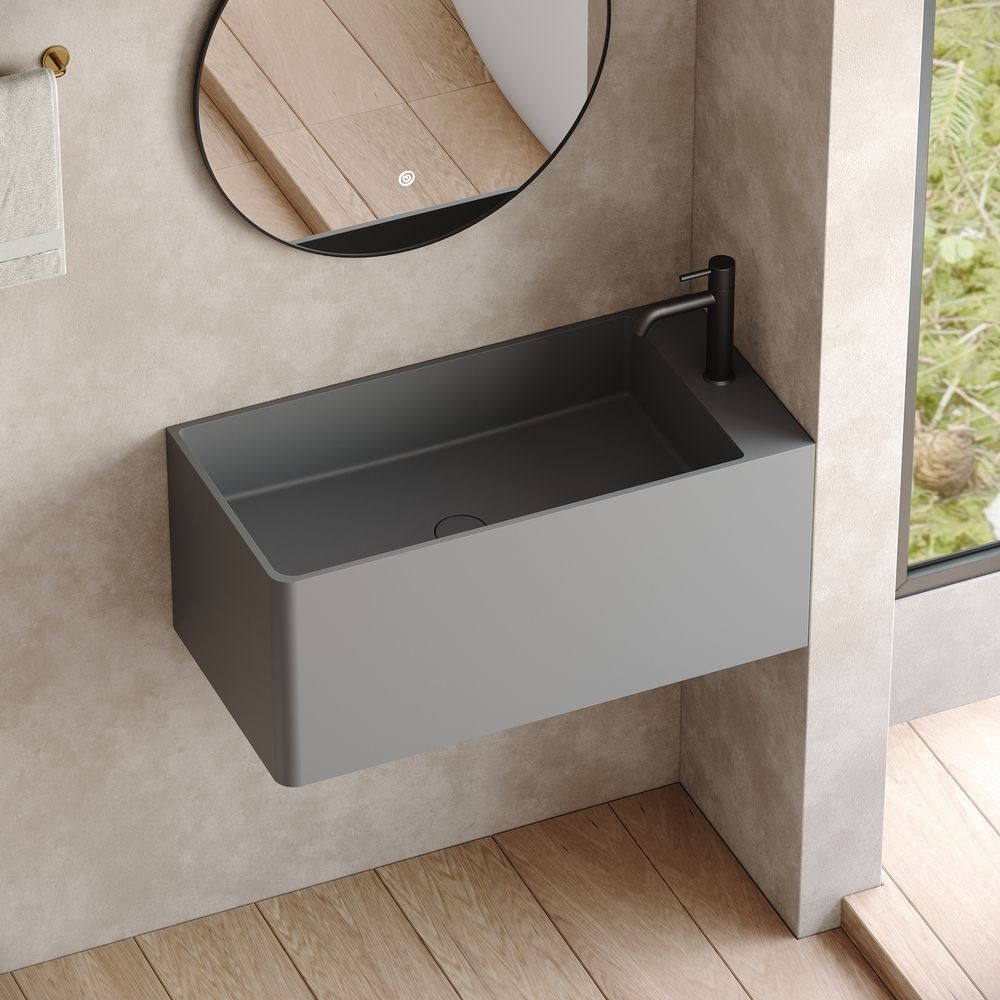 KT-6508 Solid Surface Wall-Mounted Wash Basin