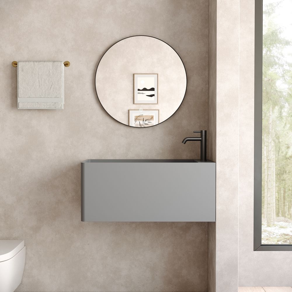 KT-6508 Solid Surface Wall-Mounted Wash Basin