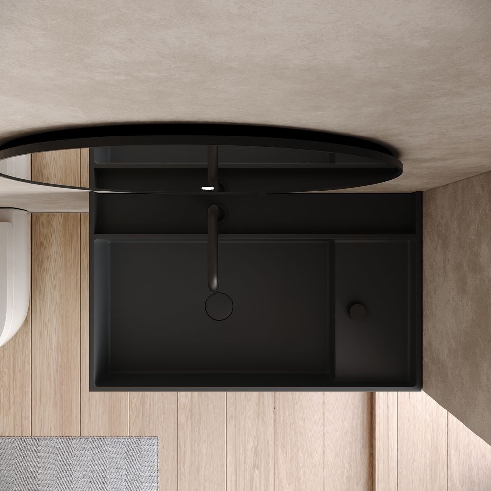 KT-6510 Modern Luxury Solid Surface Wall-Mounted Wash Basin