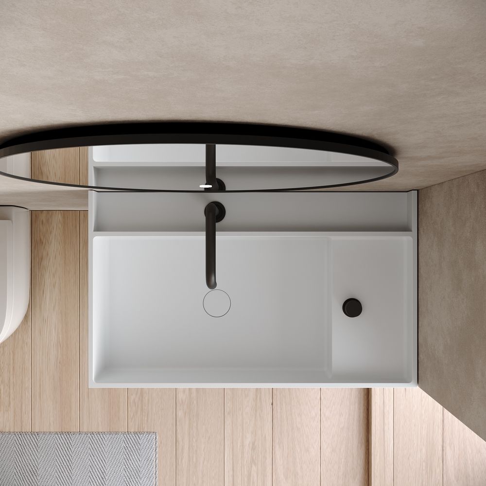 KT-6510 Modern Luxury Solid Surface Wall-Mounted Wash Basin