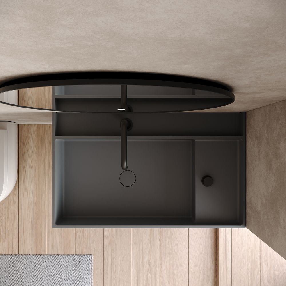 KT-6510 Modern Luxury Solid Surface Wall-Mounted Wash Basin