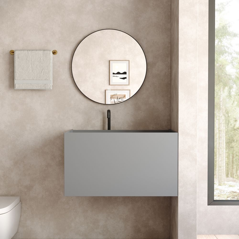 KT-6510 Modern Luxury Solid Surface Wall-Mounted Wash Basin