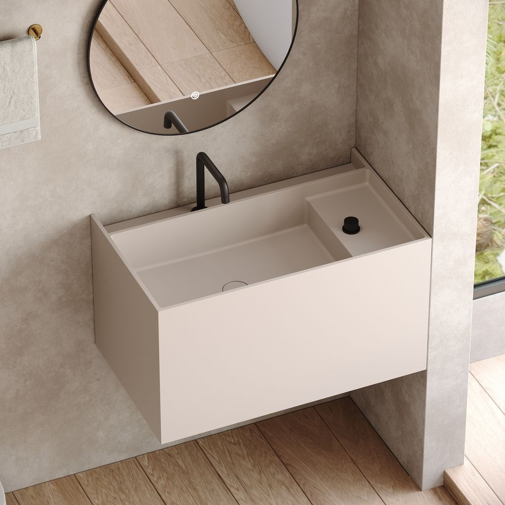 KT-6510 Modern Luxury Solid Surface Wall-Mounted Wash Basin