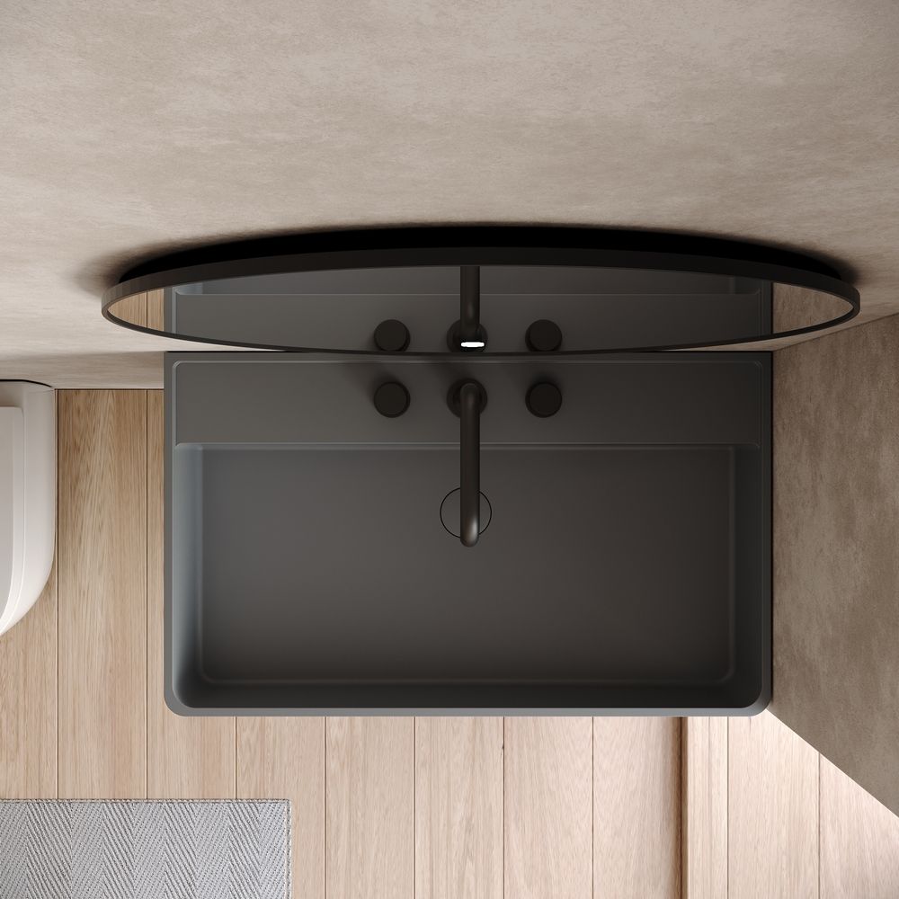 KT-6511 Solid Surface Wall-Mounted Basin